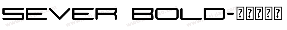 Sever Bold字体转换